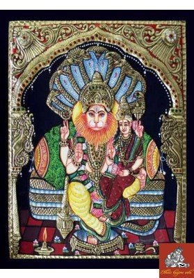 Lakshmi Narasimar Tanjore Painting