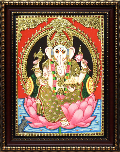 Ganesh Tanjore Painting
