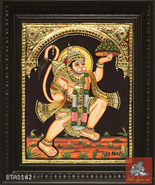 Lord Hanuman Tanjore Painting (10x8)