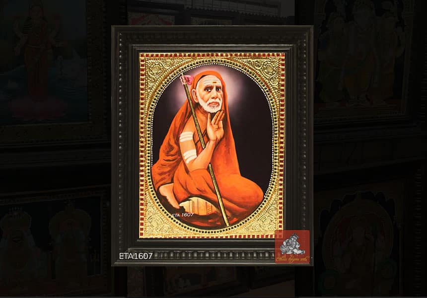 Buy Custom Made Kanchi Maha Periyava Tanjore Painting Online