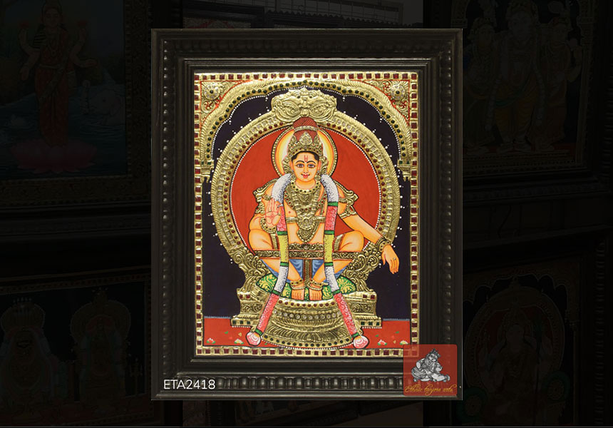 Top Selling Lord Ayyappa Tanjore Painting Online 2021