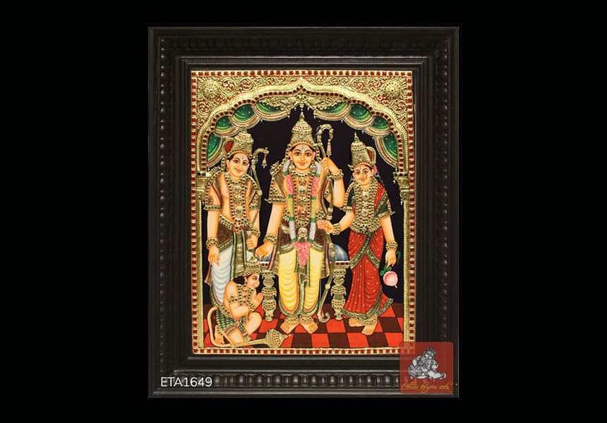 Top Selling Lord Rama Tanjore Painting Online 2021