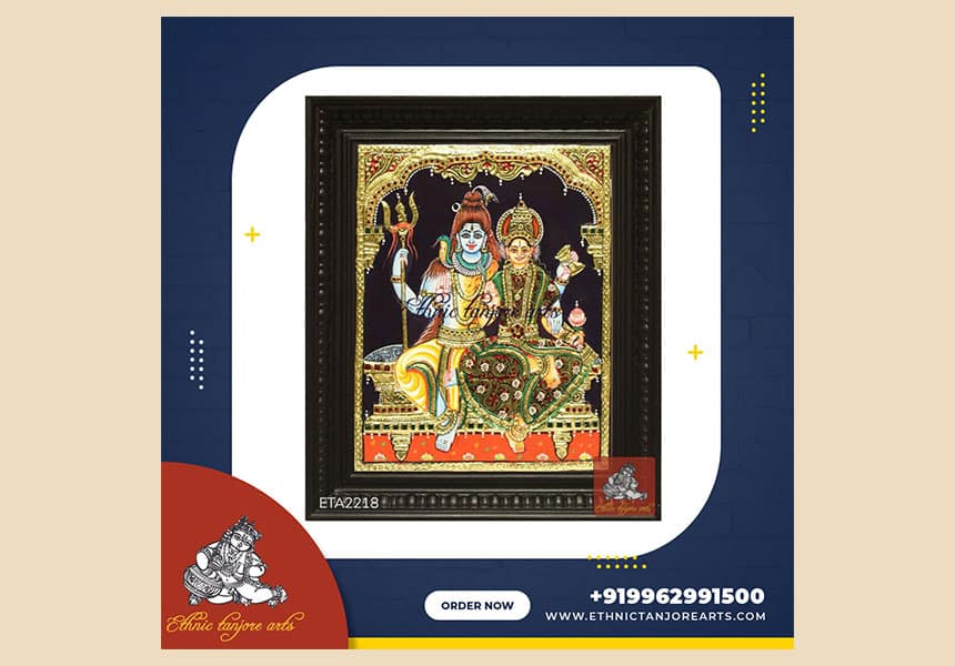 Best Lord Shiva Tanjore Paintings Art Collection 2022