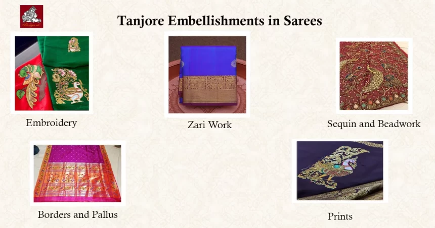 Tanjore Embellishments in Textile Design