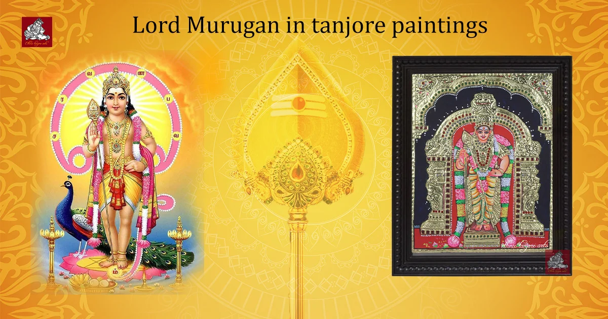 Lord Murugan Tanjore Paintings