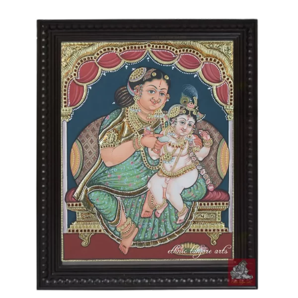 Antique Yosada Krishna Tanjore Painting